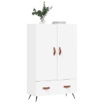 Credenza Bianca 69,5x31x115 cm in Legno Multistrato