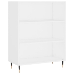 Credenza Bianca 69,5x32,5x180 cm Legno Multistrato