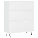 Credenza Bianca 69,5x32,5x180 cm Legno Multistrato