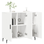 Credenza Bianca 90x34x80 cm in Legno Multistrato