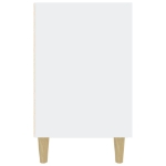 Credenza Bianco Lucido 100x36x60 cm in Legno Multistrato