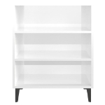 Credenza Bianco Lucido 57x35x70 cm in Legno Multistrato