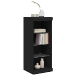 Credenza con Luci LED Nera 41x37x100 cm