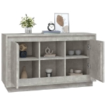 Credenza Grigio Cemento 102x35x60 cm in Legno Multistrato