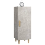 Credenza Grigio Cemento 34,5x34x90 cm in Legno Multistrato