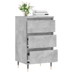 Credenza Grigio Cemento 40x35x70 cm in Legno Multistrato