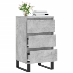 Credenza Grigio Cemento 40x35x70 cm in Legno Multistrato