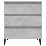 Credenza Grigio Cemento 60x35x69 cm in Legno Multistrato