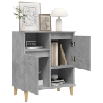 Credenza Grigio Cemento 60x35x70 cm in Legno Multistrato