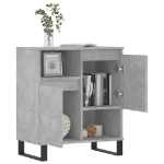 Credenza Grigio Cemento 60x35x70 cm in Legno Multistrato