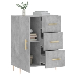 Credenza Grigio Cemento 69,5x34x90 cm in Legno Multistrato