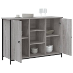 Credenza Grigio Sonoma 100x35x70 cm in Legno Multistrato