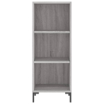 Credenza Grigio Sonoma 34,5x32,5x90 cm in Legno Multistrato