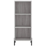 Credenza Grigio Sonoma 34,5x32,5x90 cm in Legno Multistrato