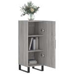 Credenza Grigio Sonoma 34,5x34x90 cm in Legno Multistrato