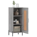 Credenza Grigio Sonoma 34,5x34x90 cm in Legno Multistrato