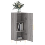 Credenza Grigio Sonoma 34,5x34x90 cm in Legno Multistrato