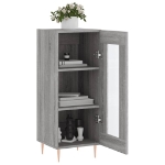 Credenza Grigio Sonoma 34,5x34x90 cm in Legno Multistrato