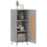 Credenza Grigio Sonoma 34,5x34x90 cm in Legno Multistrato