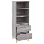 Credenza Grigio Sonoma 40x36x110 cm in Legno Multistrato