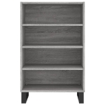 Credenza Grigio Sonoma 57x35x90 cm in Legno Multistrato