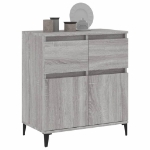 Credenza Grigio Sonoma 60x35x70 cm in Legno Multistrato