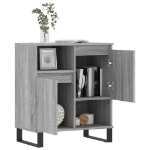 Credenza Grigio Sonoma 60x35x70 cm in Legno Multistrato