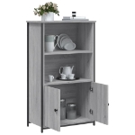 Credenza Grigio Sonoma 62x32x103,5 cm in Legno Multistrato