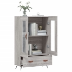 Credenza Grigio Sonoma 69,5x31x115 cm in Legno Multistrato