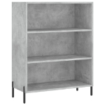 Credenza Grigio Sonoma 69,5x32,5x180 cm Legno Multistrato