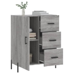 Credenza Grigio Sonoma 69,5x34x90 cm in Legno Multistrato