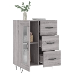 Credenza Grigio Sonoma 69,5x34x90 cm in Legno Multistrato