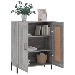 Credenza Grigio Sonoma 69,5x34x90 cm in Legno Multistrato