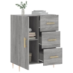 Credenza Grigio Sonoma 69,5x34x90 cm in Legno Multistrato