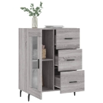 Credenza Grigio Sonoma 69,5x34x90 cm in Legno Multistrato