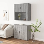 Credenza Grigio Sonoma in Legno Multistrato