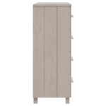 Credenza HAMAR Bianca 79x40x103,5 cm in Legno Massello di Pino