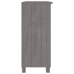 Credenza HAMAR Grigio Chiaro 85x35x80 cm Legno Massello di Pino