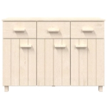 Credenza HAMAR Miele 113x40x80 cm in Legno Massello di Pino