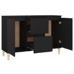 Credenza Nera 103,5x35x70 cm in Legno Multistrato