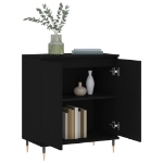 Credenza Nero 60x35x70 cm in Legno Multistrato