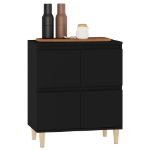 Credenza Nero 60x35x70 cm in Legno Multistrato