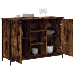 Credenza Rovere Fumo 100x35x70 cm in Legno Multistrato