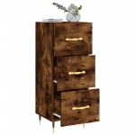 Credenza Rovere Fumo 34,5x34x90 cm in Legno Multistrato