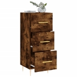 Credenza Rovere Fumo 34,5x34x90 cm in Legno Multistrato