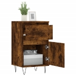 Credenza Rovere Fumo 40x35x70 cm in Legno Multistrato