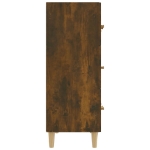 Credenza Rovere Fumo 70x34x90 cm in Legno Multistrato