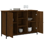 Credenza Rovere Marrone 100x35x70 cm in Legno Multistrato