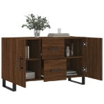 Credenza Rovere Marrone 100x36x60 cm in Legno Multistrato