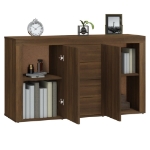 Credenza Rovere Marrone 120x36x69 cm in Legno Multistrato